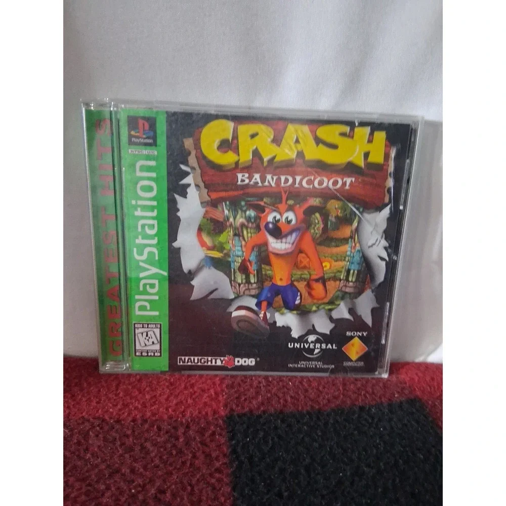 Crash Bandicoot PS1 (Sony PlayStation 1, 1996) Greatest Hits Complete & Tested